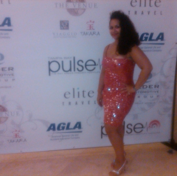 EUC Red and Silver Sparkling Sequin Dress - Picture 5 of 5